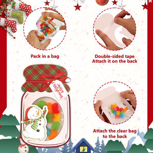 Cartoline di Natale Creative dirette in fabbrica per bambini carte fatte a mano fai da te per lo scambio di vacanze per regali di festa - Product Image 3