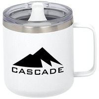 Mug isotherme de camping 12 oz avec logo personnalisé, promotionnel, en acier inoxydable à double paroi, cadeau de voyage, article promotionnel, nouveauté