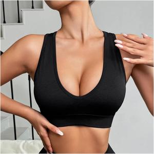 Sujetador deportivo de alto impacto, personalizado, de talla grande, sin costuras, con cremallera frontal y cremallera, precio bajo, cobertura <span class=keywords><strong>baja</strong></span>, <span class=keywords><strong>espalda</strong></span> cruzada, Sujetador deportivo para <span class=keywords><strong>Yoga</strong></span> - Product Image 2