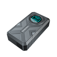 WESDAR Batterie Li-Polymère 3-en-1, Power Bank Portable & Compresseur d'Air, Démarreur de Véhicule LED SOS pour Moteurs Essence 5.0L/Diesel 3.0L