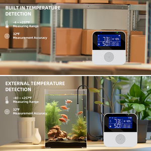 Higrómetro con Control por Aplicación, Pantalla LCD, Batería de Litio Recargable de 600mAH, Protección de Seguridad, para el Hogar - Product Image 4
