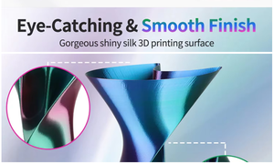 Filamento de Impresión 3D Antinsky PLA Silk Tricolor, 1.75mm 1KG, Arcoíris Flexible, Varillas de Plástico Multicolor para Material de Impresión 3D - Product Image 6