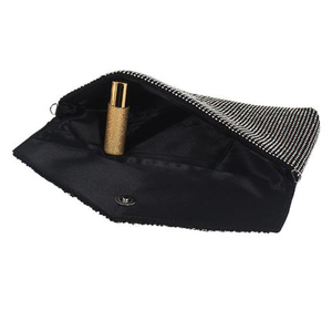 <span class=keywords><strong>Pochette</strong></span> de soirée noire scintillante en cristal pour <span class=keywords><strong>femme</strong></span>, sac à main souple en strass pour mariage et fête - Product Image 6