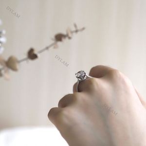 Dylam Classic 925 Sterling <b>Silver</b> Big Oval Stone <b>Ring</b> 5A Cubic Zirconia <b>Solitaire</b> <b>Ring</b> for Women Cz Engagement <b>Ring</b> - Product Image 4