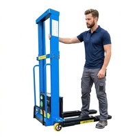 Chariot élévateur électrique autoporté réglable 1T 1,6 m pour l'industrie de la restauration