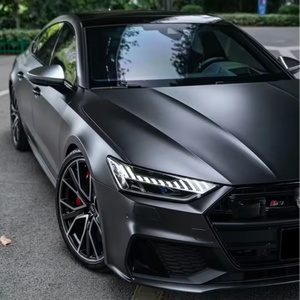 Envoltura de Vinilo para Coche Completo de TPU Negro Mate Brillante, Película Tintada Negro Piano que Cambia de Color, Vinilo Negro Satinado - Product Image 3