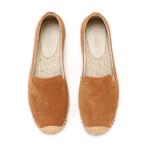 Espadrillas da <span class=keywords><strong>Donna</strong></span> in Vera <span class=keywords><strong>Pelle</strong></span> con Suola in Juta, Traspiranti e Antiscivolo, Modello Slip-On per Primavera/Autunno/Estate - Product Image 6