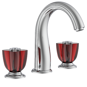 Rubinetto da Bagno UPC Classic Gooseneck Gold 8 Pollici in Ottone con Due Maniglie e 3 Fori per <span class=keywords><strong>Acqua</strong></span> Calda e Fredda - Product Image 3