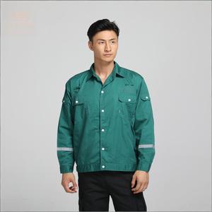 Custom Logo Wholesale Reflective <strong>Safety</strong> Work Jacket | Long Sleeve Industrial Work <strong>Uniform</strong> for Outdoor Sanitation Work - Product Image 1