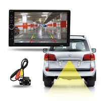 Autoradio 7018b 2Din, Radio para Auto con Pantalla Táctil HD de 7'' y 1080P, Reproductor MP5 WINCE, Cámara de Visión Trasera, Nueva Interfaz de Usuario, Bluetooth, FM, ISO, SD, USB, Doble Din
