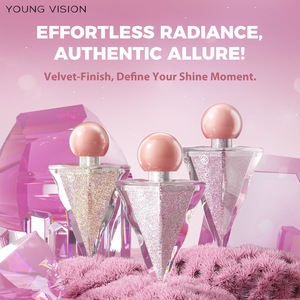 Fard à paupières liquide triangulaire monocolore nacré scintillant imperméable métallique pour le maquillage quotidien - Product Image 1