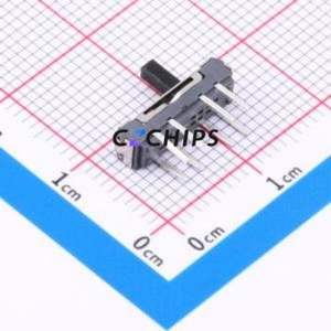 MSS-23D18G4 051 Slide Switch DIP Switch Double Pole Three Throw Rectangle Pin Header PC Pin Through Hole - Product Image 2