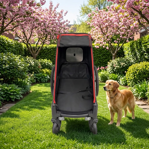 Remorque de poussette en alliage d'aluminium KS-6200 Big Dog, suspension indépendante, pneus gonflables de 20 pouces, légère, pliage facile - Product Image 3