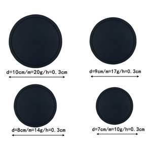 Hot Drink Coasters Cup Pad <b>Mat</b> Silicone Heatproof Tea Cups Pad Round Rubber Mug Coaster Non Slip Home <b>Bar</b> Office Parties - Product Image 3