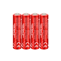 Batería AAA de 1,5 V R03P UM4 Zinc Carbon Primary Dry Cell, precio bajo con celda de larga duración | 2 décadas de producción experta