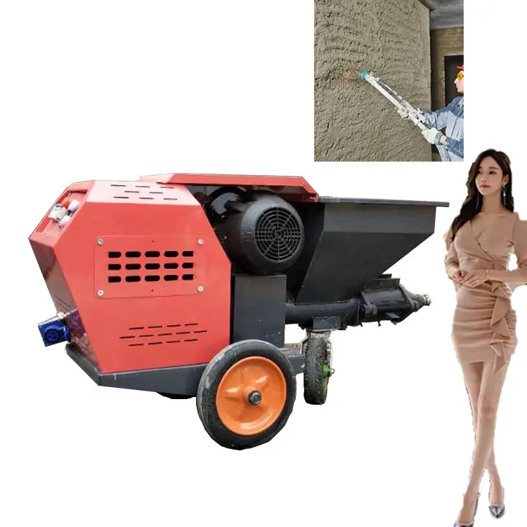 Pompa beton agregat besar tekanan tinggi Mixer beton mesin Diesel dengan pompa untuk penggunaan bangunan pompa semen