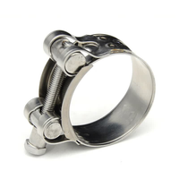 Prix usine AISI 304 Serre-câble robuste à boulon unique, personnalisé OEM, pour fixation de tuyaux de pulvérisateur agricole et d'engrais, avec écrou à boucle