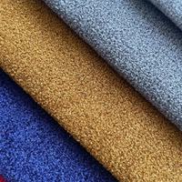 Tissu d'ameublement Marché marocain Boucle Velours 100% Polyester Tricoté Respirant pour canapé et voiture