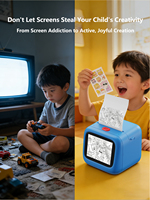 Imprimante thermique miniature V8 AI de haute qualité pour enfants, imprimante thermique sans fil pour enfants, imprimante de poche WiFi, imprimante d'autocollants, jouet éducatif