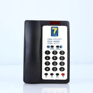 La presa di fabbrica ha un telefono con cavo Speed dialcustom LOGO phone per la camera d'albergo