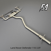 Système d'échappement en acier inoxydable pour Land Rover Defender 110 3.0T avec silencieux à son variable télécommandé et 4 sorties