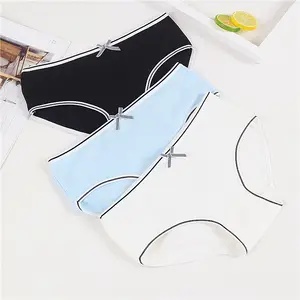 Wholesale Cheap Panties Underwear Women's High Waist Large Cotton Suppliers Colorful Briefs women's panties suit for all season