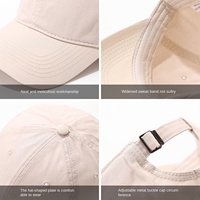 Gorra de Béisbol Premium de Algodón Puro con Parte Superior Suave y Color Sólido; Gorras con Logotipo Personalizado; Gorra de Béisbol de Seis Paneles de Algodón Puro