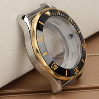 Boîtier de montre de plongée en acier inoxydable 41 mm avec verre saphir pour mouvements Seiko NH34 NH35 NH36 NH38 - Pièces détachées pour fabricants de montres