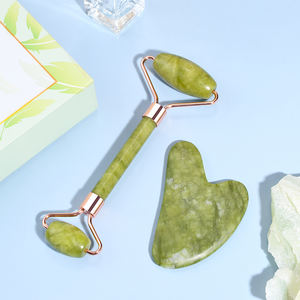 Set di Massaggio <span class=keywords><strong>Viso</strong></span> e Corpo in Giada Verde Naturale all'Ingrosso, Kit di Alta Qualità con <span class=keywords><strong>Rullo</strong></span> <span class=keywords><strong>per</strong></span> il <span class=keywords><strong>Viso</strong></span> e Gua Sha - Product Image 5