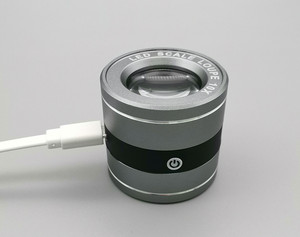 10x xi lanh phát hiện kim loại cầm tay khung K9 ống kính quang học máy tính để bàn kính lúp - Product Image 4