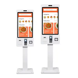 Máquina de auto-venda, 32 polegadas de placa pré-paga, kiosk interativo de auto-serviço, tela sensível ao toque de encomenda