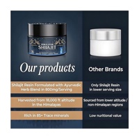 Résine de Shilajit de l'Himalaya en gros pour marque privée OEM, 30g, lot de 2, compléments alimentaires