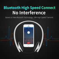 Casque Bluetooth rechargeable de qualité haut de gamme Écouteur sans fil réglable se connecter au casque TV PC
