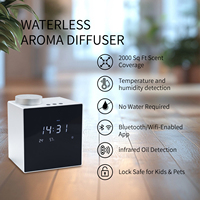 2025 nouveau Design de luxe maison Essentials dispositif d'huile horloge diffuseur d'arôme avec humidité de la température pour un usage domestique