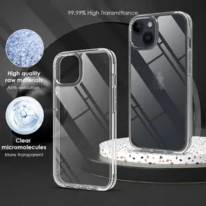 Crystal Clear Hybrid Mobile Shockproof Cell Phone Back Cover For Samsung GALAXY Case