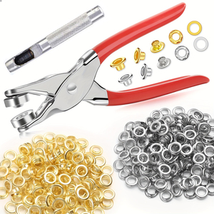 Kit d'outils pour boutonnières, <span class=keywords><strong>Pince</strong></span> à perforer manuelle portable, <span class=keywords><strong>Pince</strong></span> à rivets manuelle, <span class=keywords><strong>Pince</strong></span> à œillets métalliques de 12 mm, <span class=keywords><strong>Pince</strong></span> à œillets - Product Image 1