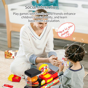 FiveStar unisexe semblant jouer jouet enfants caissier ensemble Simulation caisse enregistreuse supermarché Shopping <span class=keywords><strong>boutique</strong></span> <span class=keywords><strong>jeu</strong></span> <span class=keywords><strong>de</strong></span> rôle en plastique - Product Image 5