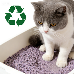 Bac à litière pour chat DongnaiPETS, charbon actif, agglomération rapide, jetable, biodégradable, écologique, sans poussière, contrôle des odeurs supplémentaire - 2 kg - Product Image 1