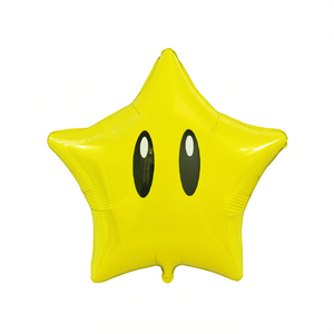 Party Love Metallic Star Balloon 48cm Yellow Foil <b>Birthday</b> Party <b>Decoration</b> <b>for</b> Kids - Product Image 1