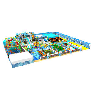 Aire de jeux d'intérieur pour enfants, terrain de jeux avec diapositives d'équipement, nouvelle collection, château Sale - Product Image 2