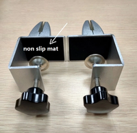 Pince de fixation latérale pour cloison amovible de bureau ou de restaurant, support de bureau en forme de U, pince de fixation pour écran de bureau
