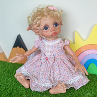 Vente flash : Poupées elfes mignonnes aux grands yeux de 40 cm, poupées en silicone douces pour tout-petits, poupées reborn tendance, jouets adorables pour enfants