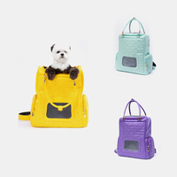 Sac à dos de transport pour animaux de compagnie imperméable pour chats et chiens, sacs de transport pour animaux de compagnie en cuir avec fermeture éclair respirante, produits de voyage, autres sacs de transport pour animaux de compagnie