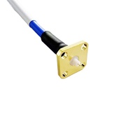 Rf Coaxial Semiflexible. 141 ''RG402 Puente de montaje de cable con conector hembra SMA Mamparo Brida de 2 orificios a conectores CINCH