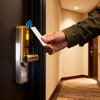 Cartes de contrôle d'accès RFID personnalisées 125 kHz, lecture par glissement, clé de porte à proximité, puce T5577 lisible, utilisation hôtelière, ISO 14443