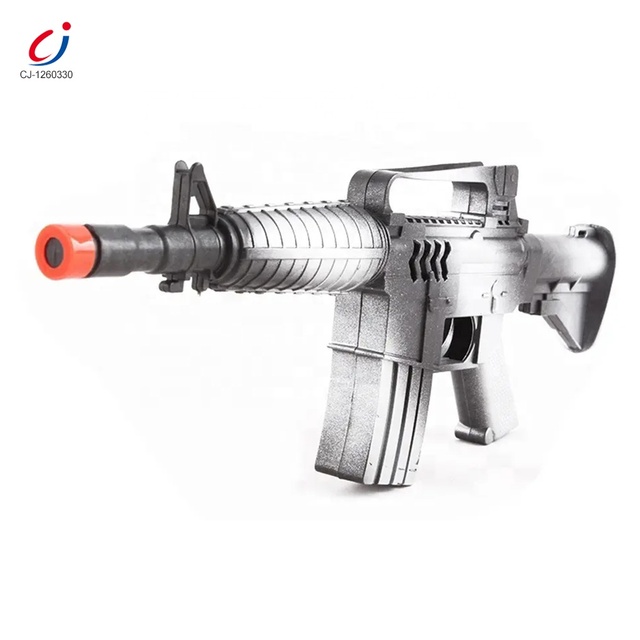 Promotional Cheap Kids Simulation Military High Quality Plastic Toy Sniper Flint Gun Toy with Sounds