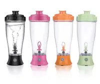 아마존 뜨거운 판매 전기 우유 분말 커피 교반 단백질 체육관 피트니스 셰이커 병 플라스틱 물 마시는 컵 BPA 무료