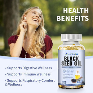 Ausreson Huile de Nigelle Bio en Capsules Molles – Marque Blanche – Complément Capillaire Halal 500mg – Capsules Molles d'Huile de Nigelle - Product Image 3