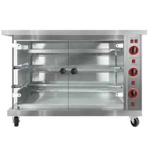 Asador de pollo eléctrico de 3/6/9 varillas, asador comercial de pollo, máquina de 3 espadas en coreano