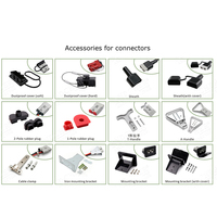 Conector de Batería de Alta Corriente 50A 120A 175A 350A 600V, Conector Rápido para Batería, Color Gris